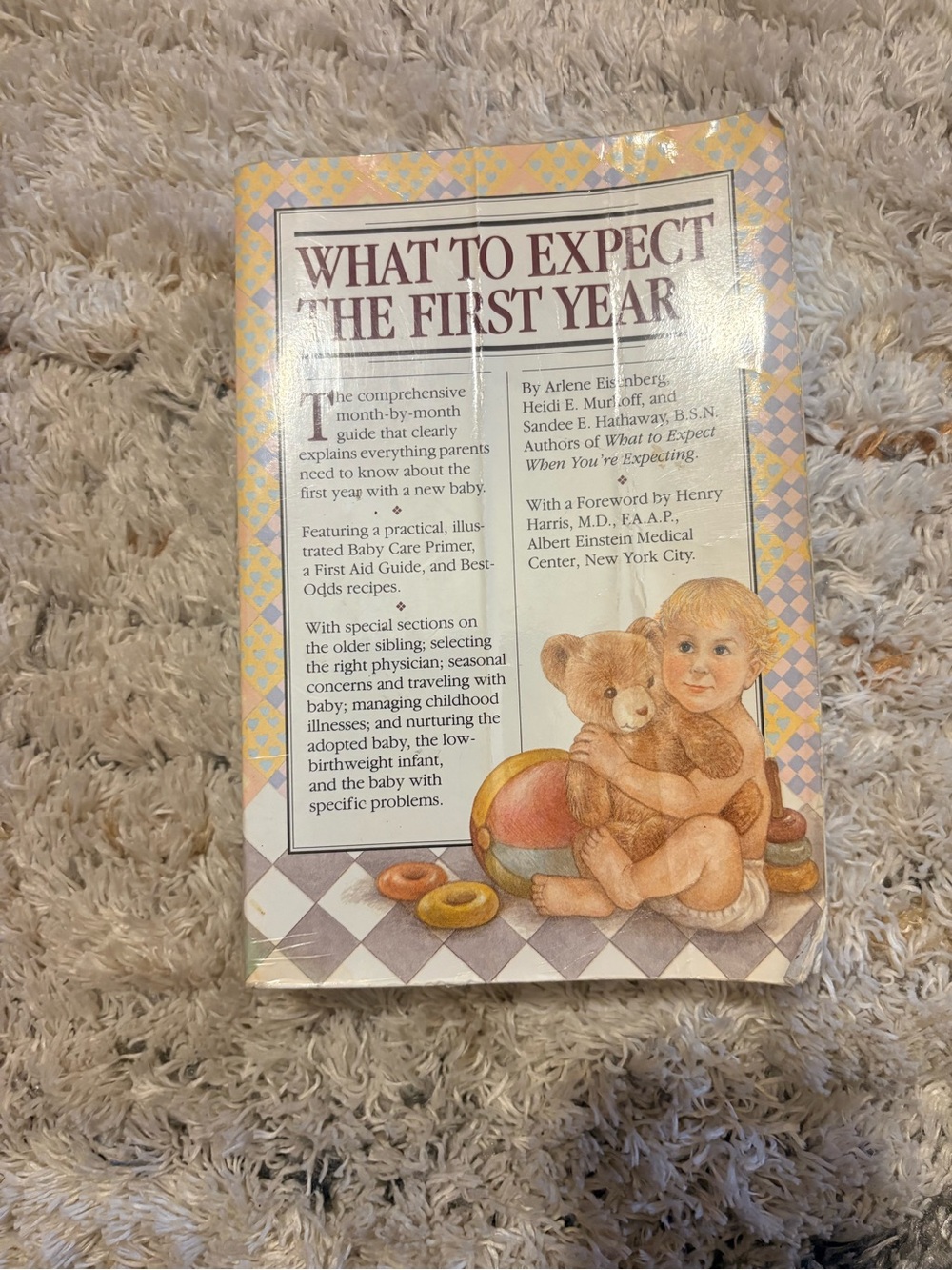What to Expect the First Year - Baby Care Guide (Beige)